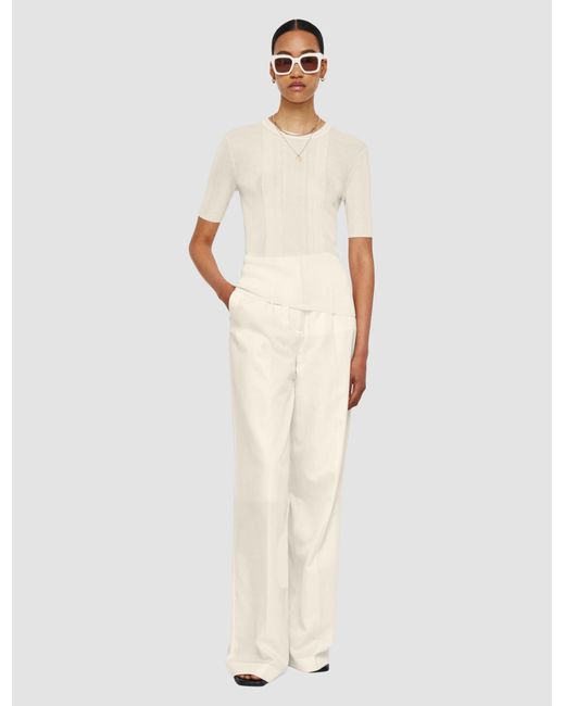 Joseph White Crisp Rayon Top