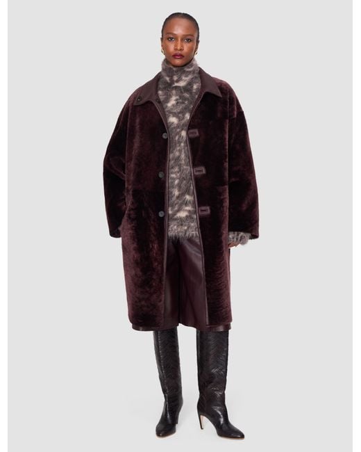 Joseph Brown Ari Reversible Natural Shearling Coat