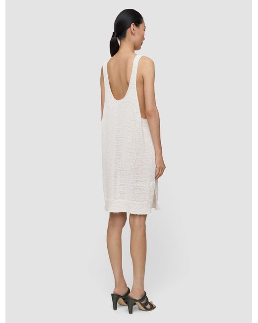 Joseph White Nahra Open Cotton Knit Dress