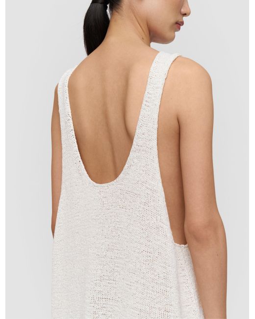 Joseph White Nahra Open Cotton Knit Dress