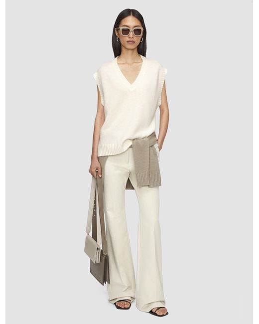 Joseph White Open Cashmere Vest