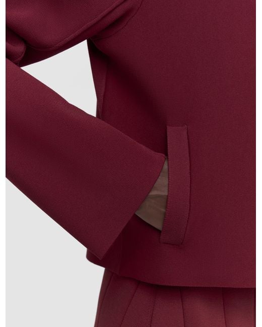 Joseph Red Gare Compact Milano Knit Jacket