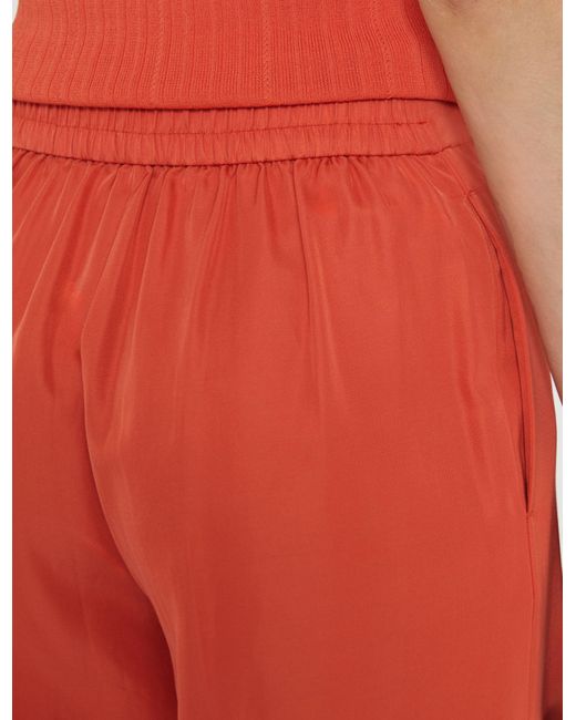 Joseph Red Thurlow Soft Cotton Silk Trousers
