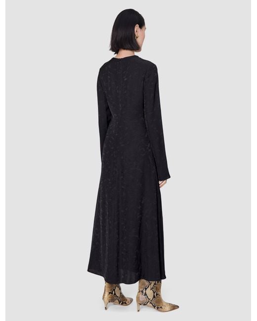 Joseph Black Aurora Leopard Jacquard Dress