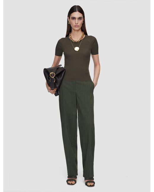 Joseph Green Belarb Linen Blend Knit T-Shirt