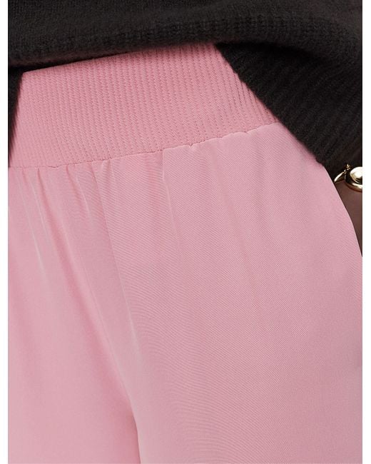 Joseph Pink Nour Satin Twill Trousers
