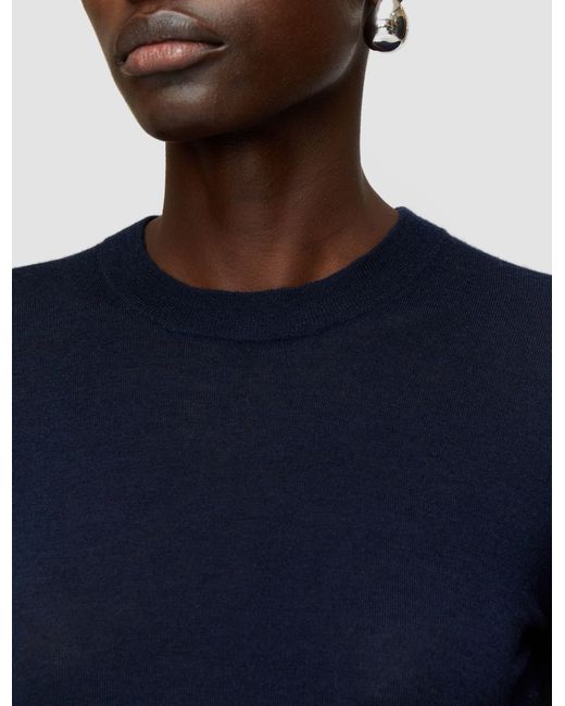 Joseph Blue Cashair Round Neck Jumper