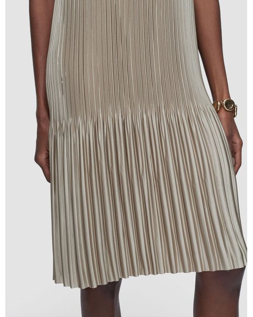 Joseph Natural Rida Pleated Satin Dress