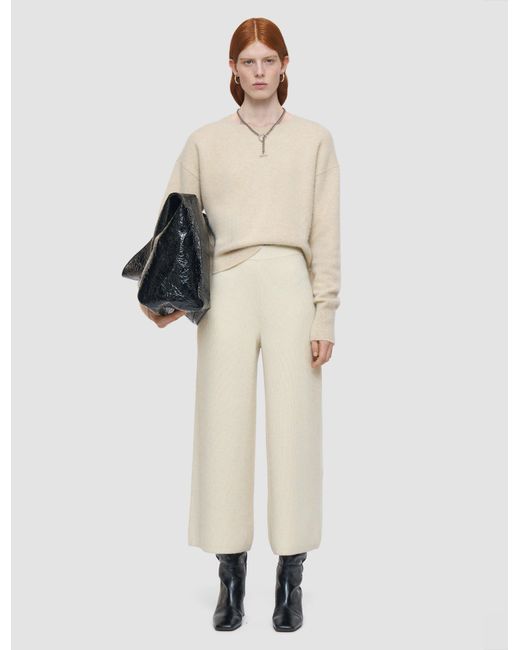 Joseph White Soft Merino Wool Culottes
