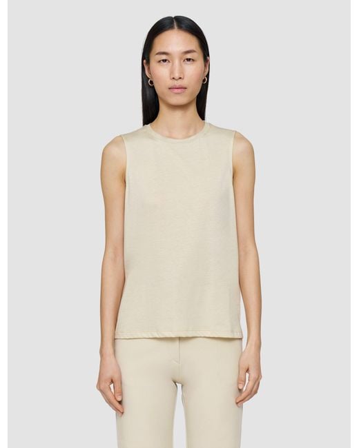 Joseph Natural Cotton Silk Jersey Tank Top