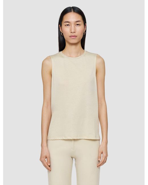 Joseph Natural Cotton Silk Jersey Tank Top