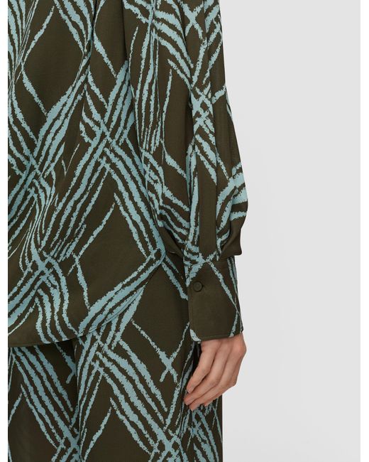 Joseph Green Sina Open Weave Silk Blouse