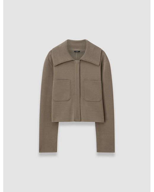 Joseph Gray Milano Knit Stretch Short Jacket