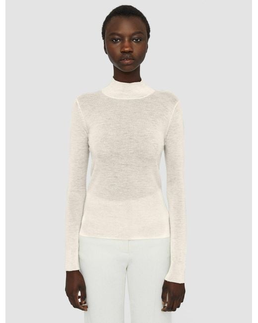 Joseph White Cashair High Neck Jumper
