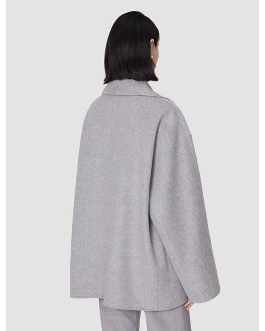 Joseph Gray Flavia Double Face Cashmere Coat
