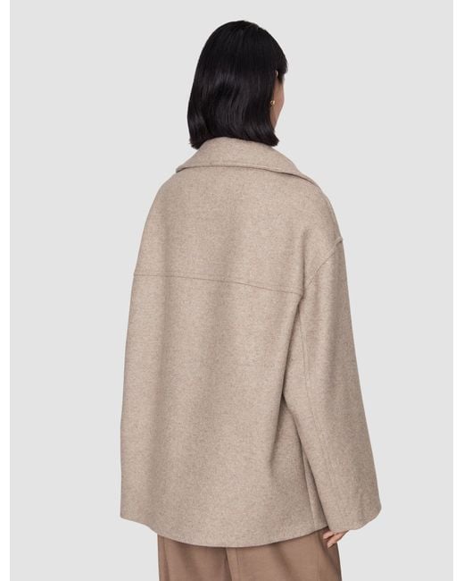 Joseph Natural Isaia Wool Blend Coat