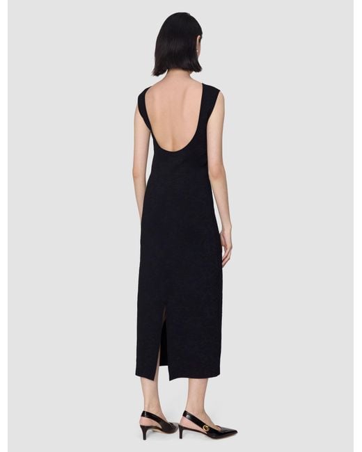 Joseph Black Orosia Leopard Jacquard Milano Dress