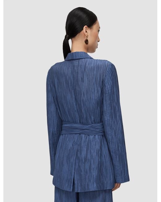 Joseph Blue Nymph Fluid Crinkle Jacket