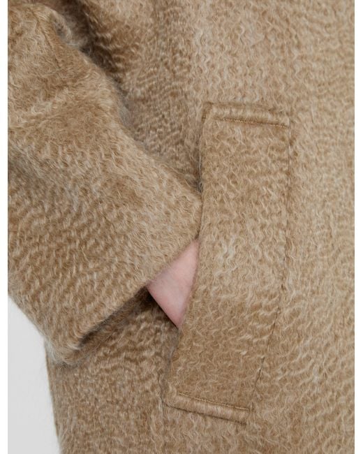 Joseph Natural Alger Water Weave Wool Coat