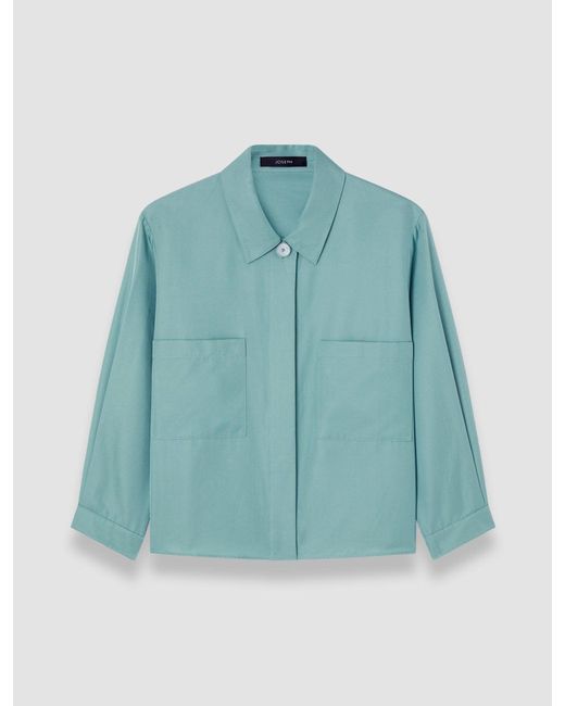 Chemise Satie En Soie Et Coton Doux Joseph en coloris Blue