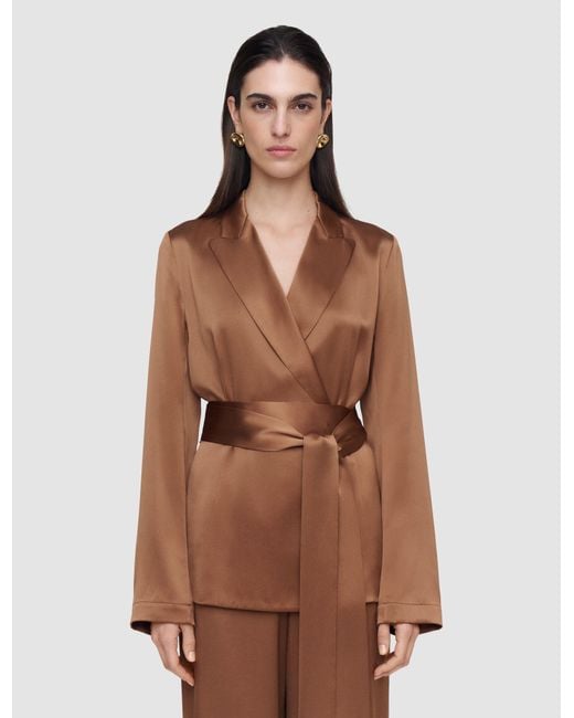 Joseph Brown Archer Silk Satin Jacket