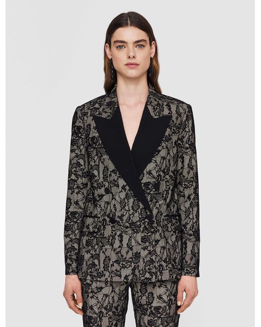 Joseph Black Jaden Patchwork Lace Jacket