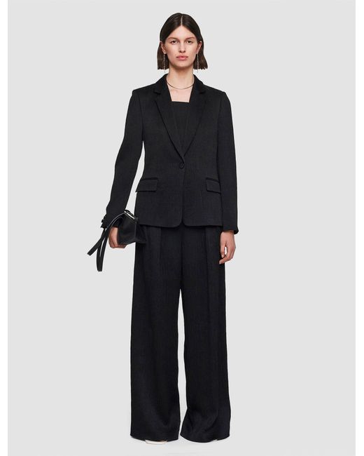 Joseph Black Textured Viscose Joaquim Jacket