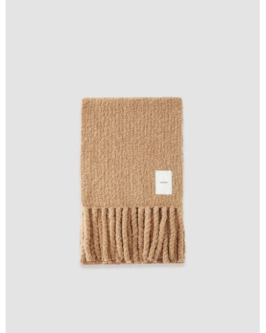 Joseph Natural Bouclé Knit Scarf