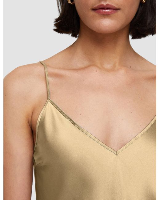 Caraco Clea en satin de soie Joseph en coloris White