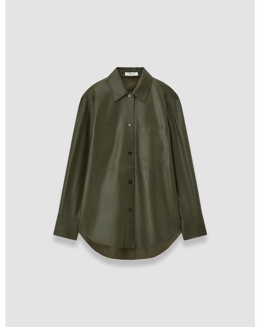 Joseph Green Penna Soft Nappa Leather Overshirt