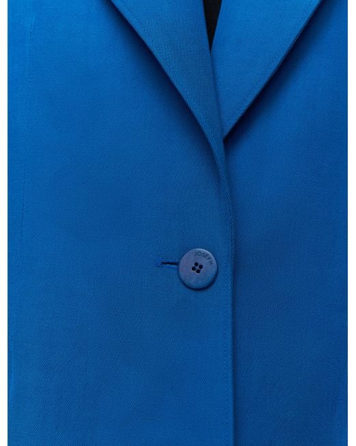 Joseph Blue Vinca Linen Blend Jacket