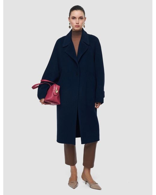 Joseph Blue Franco Double Face Cashmere Coat