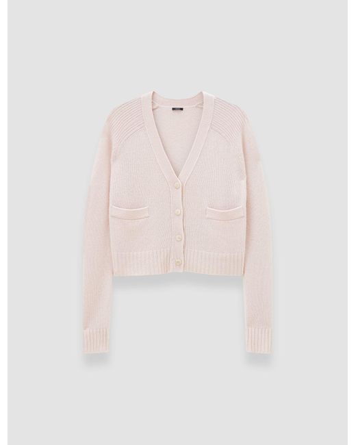Joseph Pink Open Cashmere Cardigan