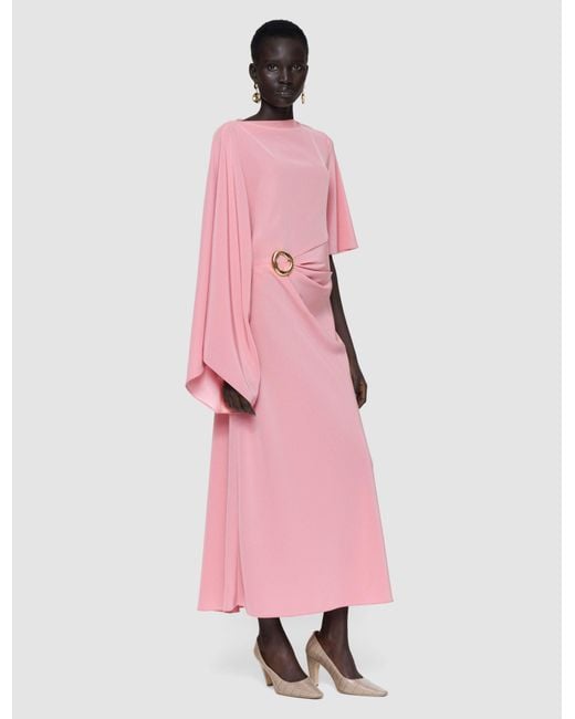 Joseph Pink Joya Satin Twill Dress