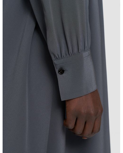 Joseph Blue Severin Crepe De Chine Silk Dress