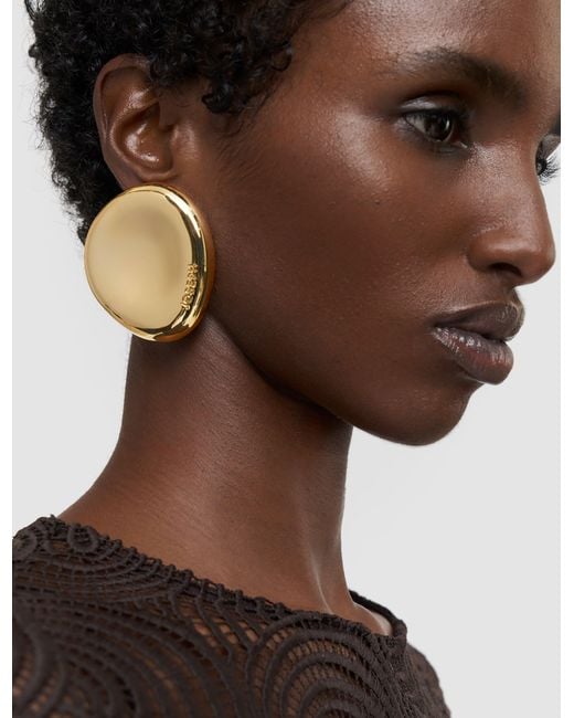 Joseph Metallic Large Bean Earrings