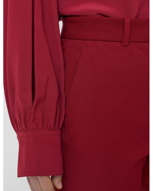 Joseph Red Tafira Gabardine Stretch Trousers