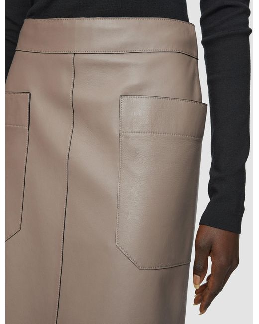 Joseph Natural Blomfield Nappa Leather Skirt