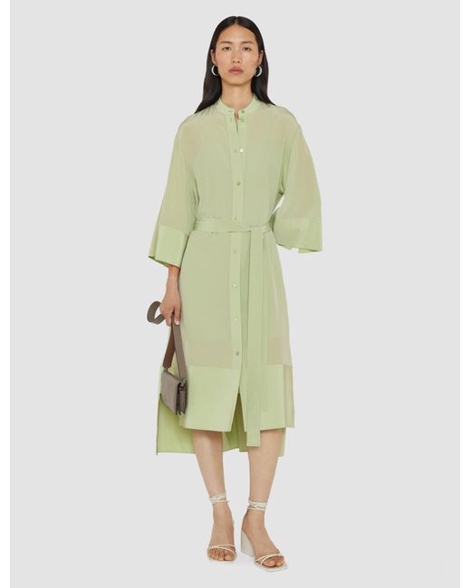 Joseph Green Darius Crepe De Soie Silk Dress