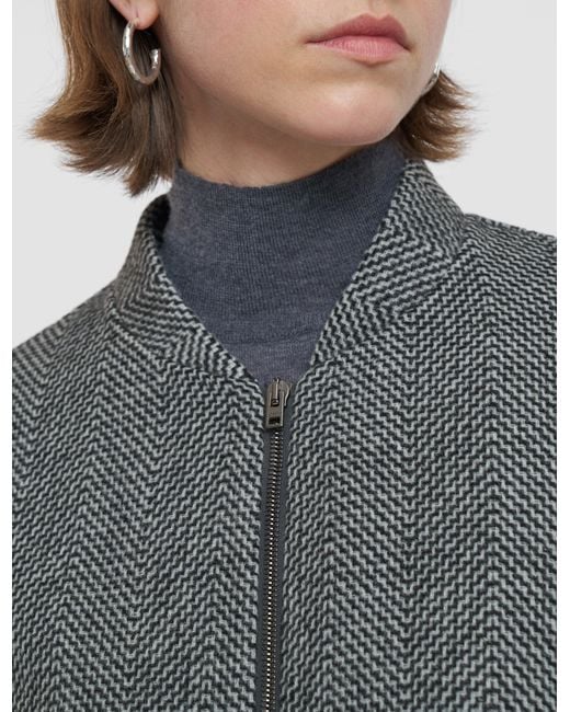 Joseph Gray Gustave Linear Double Face Wool Jacket