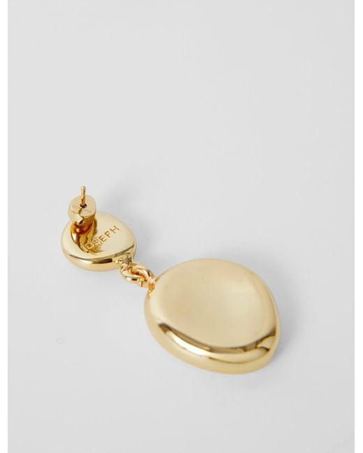 Joseph Metallic Bean Drop Earrings