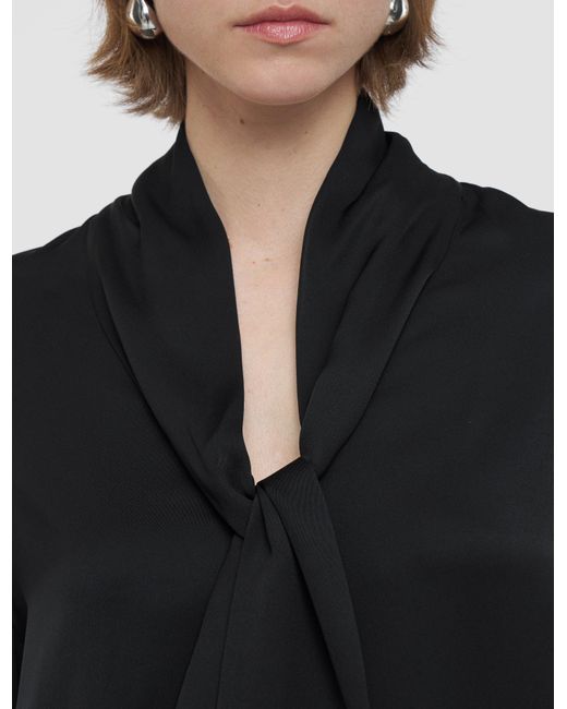 Joseph Black Adele Light Crepe Blouse