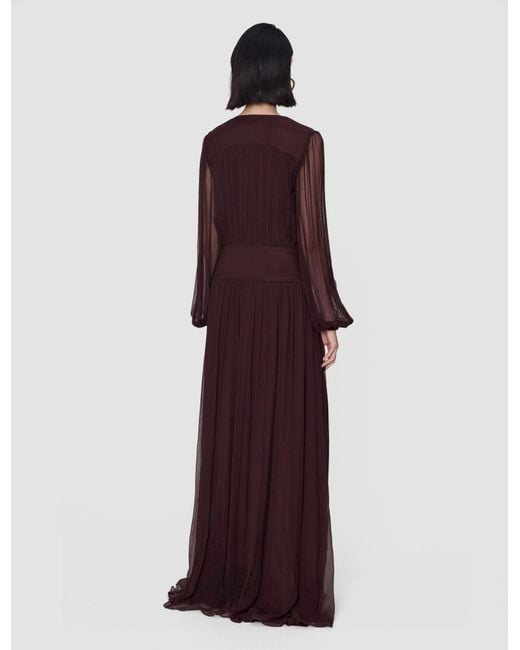 Joseph Purple Bianca Silk Chiffon Dress