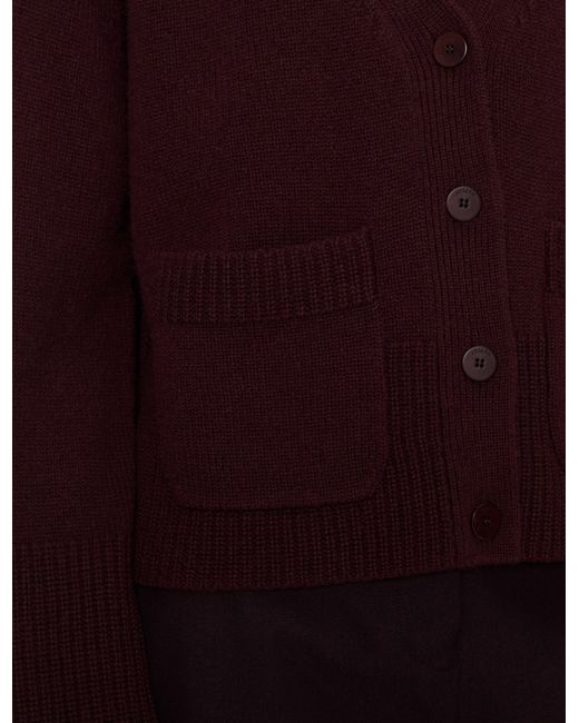 Joseph Red Harper Pure Cashmere Cardigan