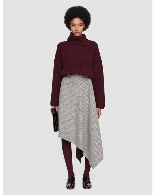 Jupe Duparc en maille moulinée fluide Joseph en coloris Gray