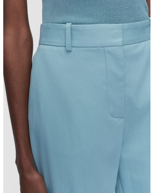 Joseph Blue Coleman Long Light Cotton Trousers