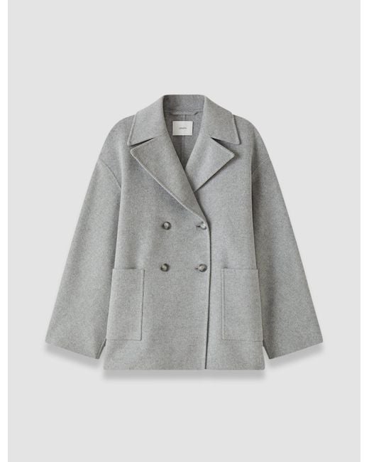 Joseph Gray Flavia Double Face Cashmere Coat