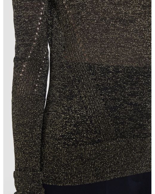 Joseph Black Leblanc Lurex Knit Jumper