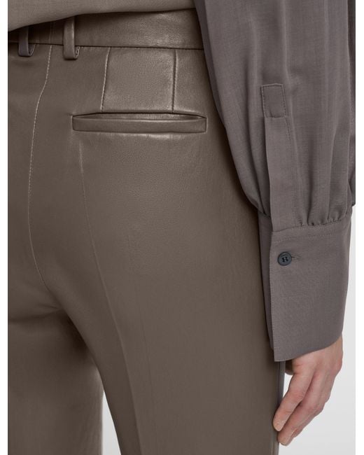 Joseph Gray Coleman Leather Stretch Trousers