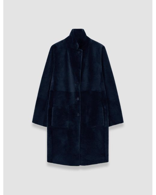 Joseph Blue Britanny Reversible Soft Shearling Jacket